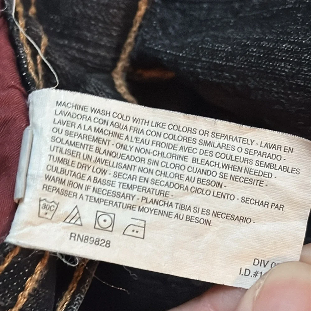 Jeanstar dark wash mid rise flare leg cotton stretch jeans size 4 short